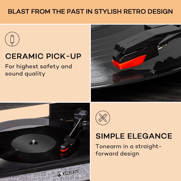 Julie Ann, stereo systém, CD, BT, USB, DAB+/UKW, AUX-In Čierna