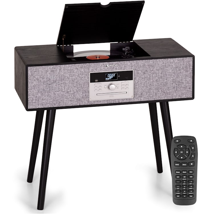 Julie Ann, stereo systém, CD, BT, USB, DAB+/UKW, AUX-In Čierna