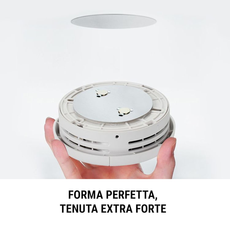 Rilevatore di fumo DOF39 con supporto magnetico Magnetic Mount incluso nel set set da 7