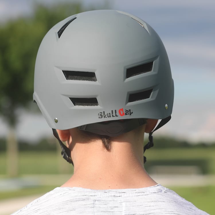 Skate- en fietshelm Microshell EPS binnenschaal ventilatiesysteem M | Mid Gray