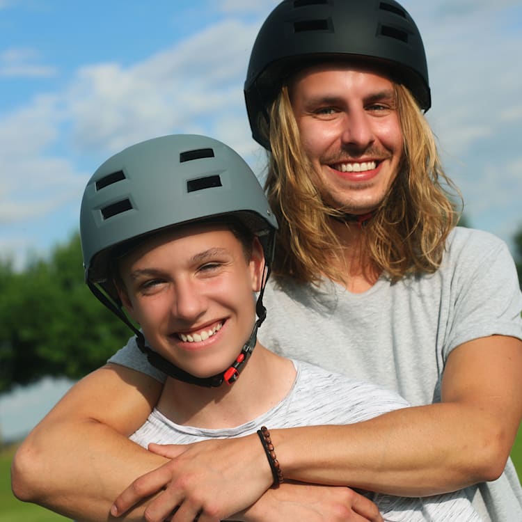 Skate- en fietshelm Microshell EPS binnenschaal ventilatiesysteem M | Mid Gray