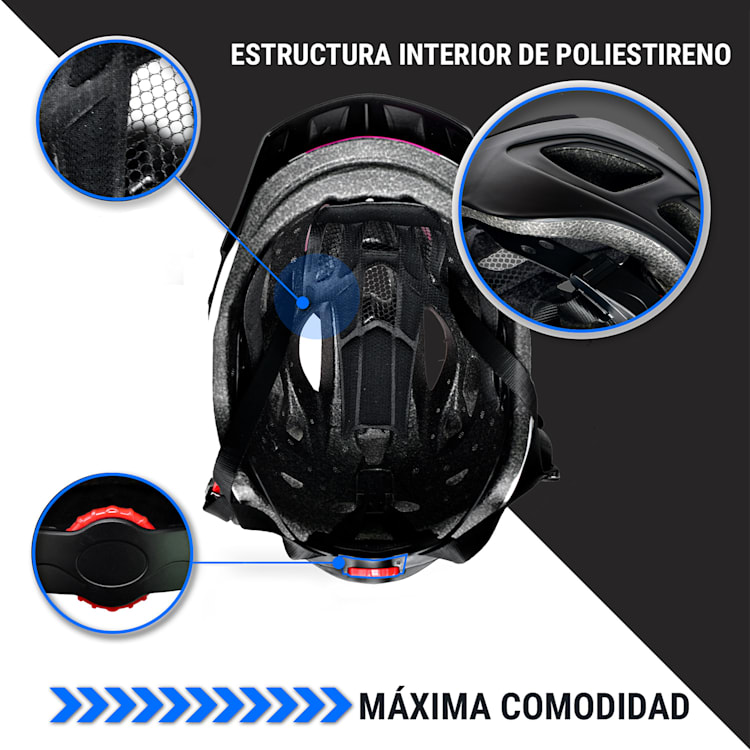 Casco para bicicleta, policarbonato, ajuste flexible del tamaño, sistema de ventilación M | Multi