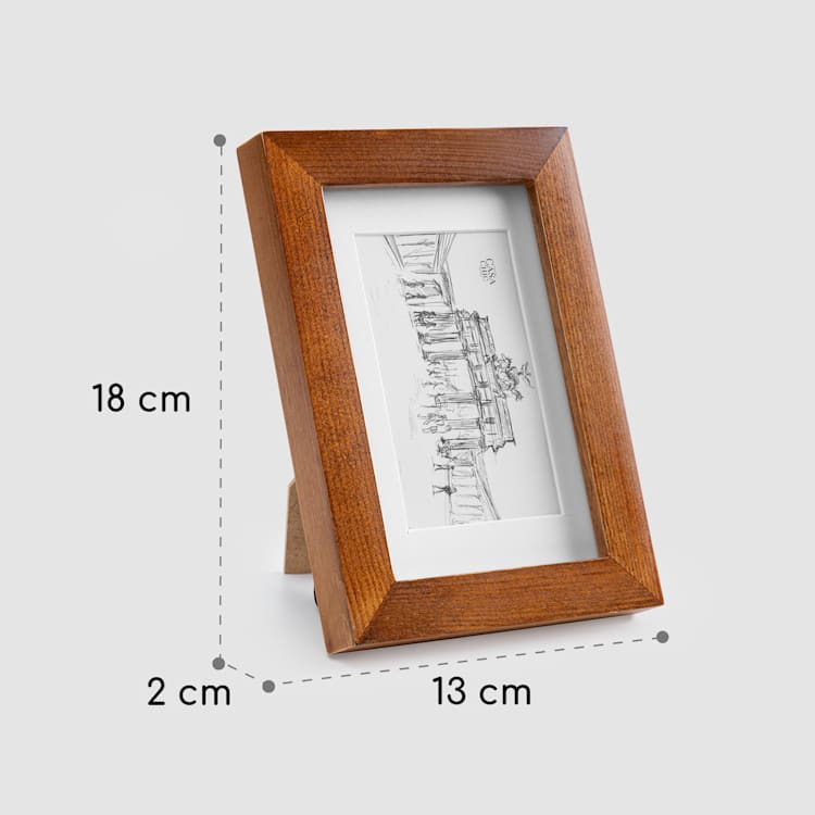 Kenton cadre photo en lot de 3 rectangulaire 14 x 9 cm passe-partout verre rouiller