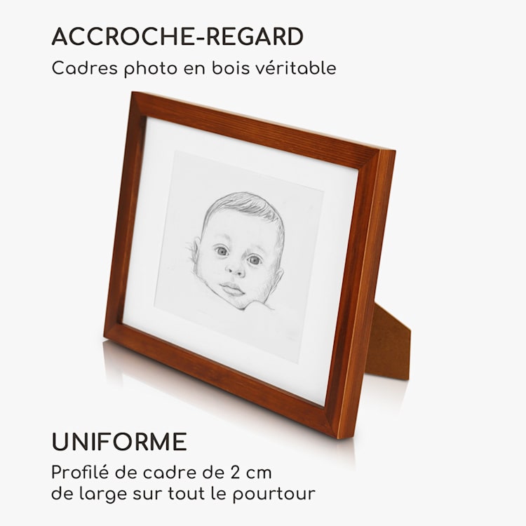 Kenton cadre photo rectangulaire A4 cm passe-partout verre rouiller