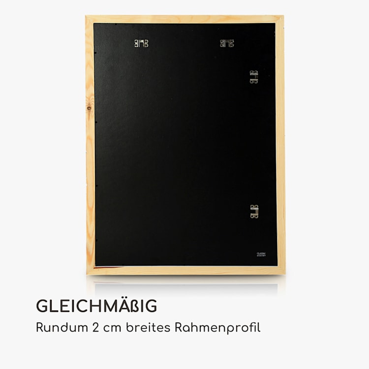 Kenton Bilderrahmen rechteckig 70 x 50 cm Passepartout Plexiglas Weiß
