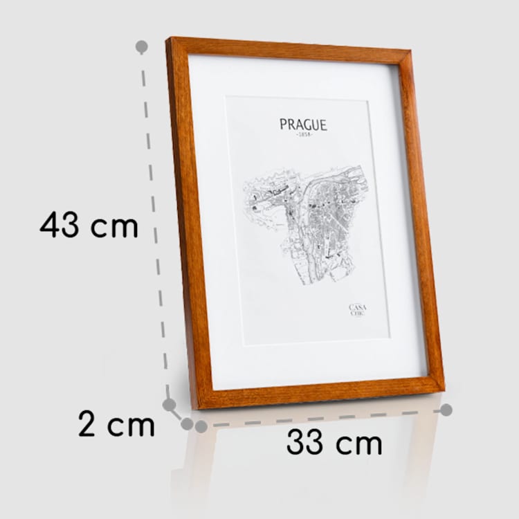 Kenton cadre photo rectangulaire 40 x 30 cm passe-partout verre rouiller