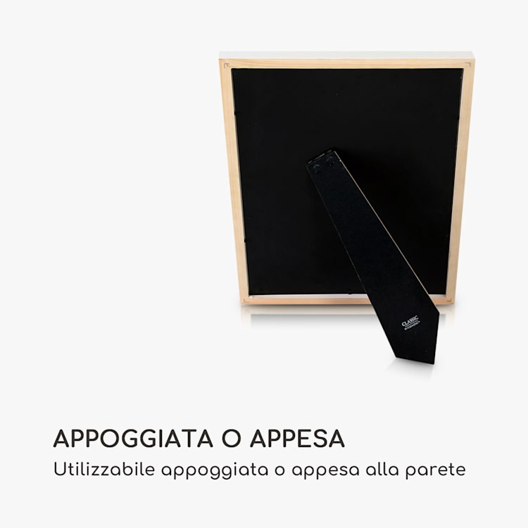 Cornice Everton - rettangolare, 40 x 30 cm, passepartout, vetro Bianco