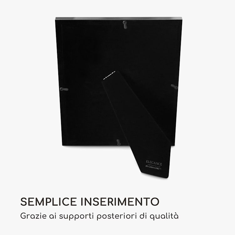 Berwick cornice, rettangolare, foto DIN A4 cm, passepartout, vetro Argento