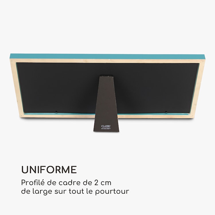 Moorgate cadre photo rectangulaire 3 cadres 15 x 10 cm passe-partout bois Turquoise
