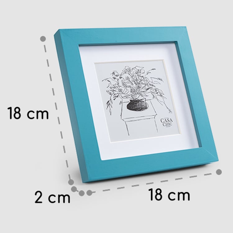Cannon cadre photo carré 15 x 15 cm photos passe-partout verre Turquoise