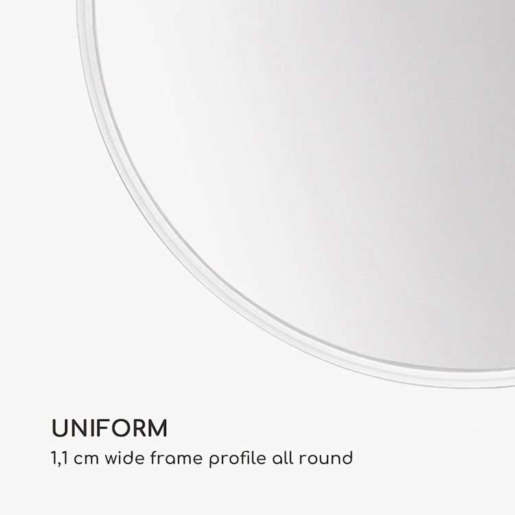 Miroir mural Fournier cadre métallique rond de 80 cm