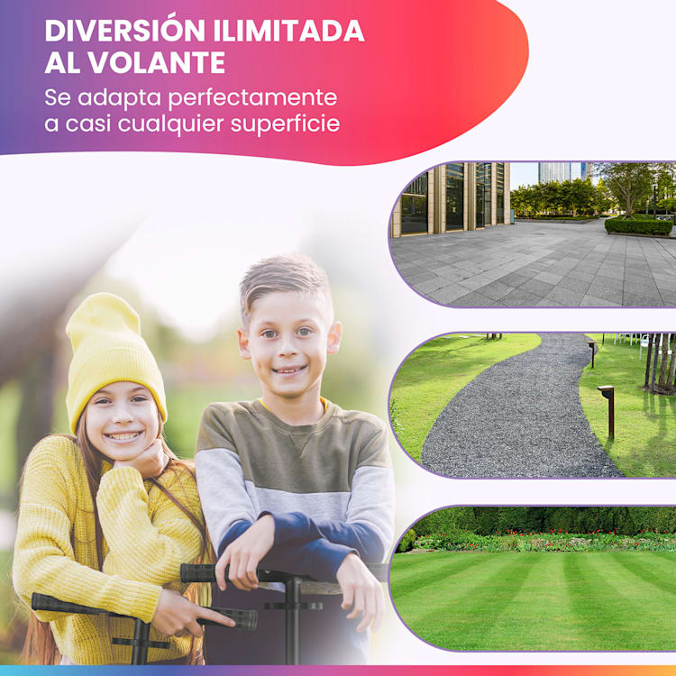 FIVE Deluxe Patinete de niños Led A partir de 10 años Plegable Altura ajustable Correa de transporte Freno de fricción De lujo | Brandy