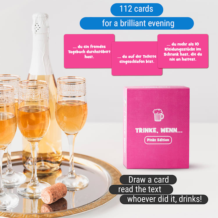 Trinke wenn... Pinke Edition Hra na pitie 100+ otázok Počet hráčov: 2+ Vek: od 18