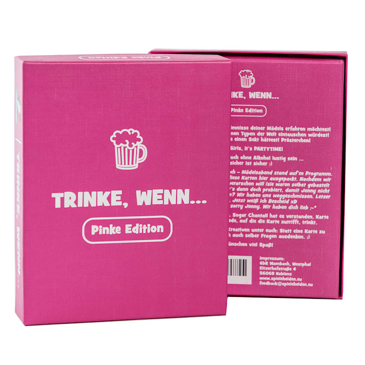 Trinke wenn... Pinke Edition Hra na pitie 100+ otázok Počet hráčov: 2+ Vek: od 18