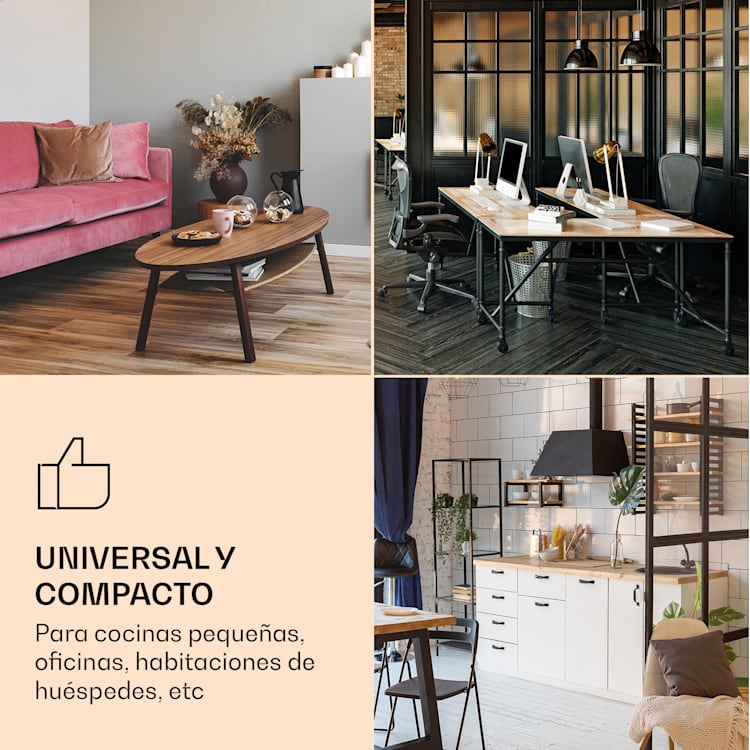 Mini nevera retro Audrey 70 Litros 3 baldas 2 compartimentos en la puerta iluminación interior 70 L | Azul Pastel