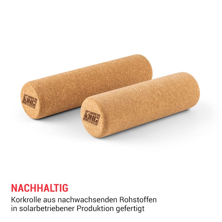 Indoorboard Curved Balance Board + Matte + Rolle Holz / Kork