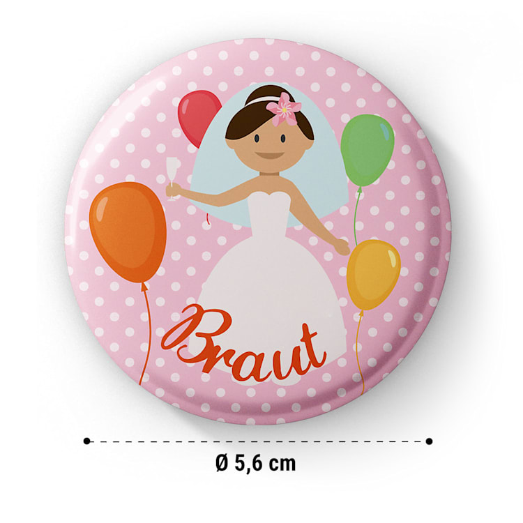 Odznaky Balloons na dievčenskú rozlúčku so slobodou 12 odznakov 5,6 cm extra veľké Darček na dievčenskú rozlúčku zo slobodou