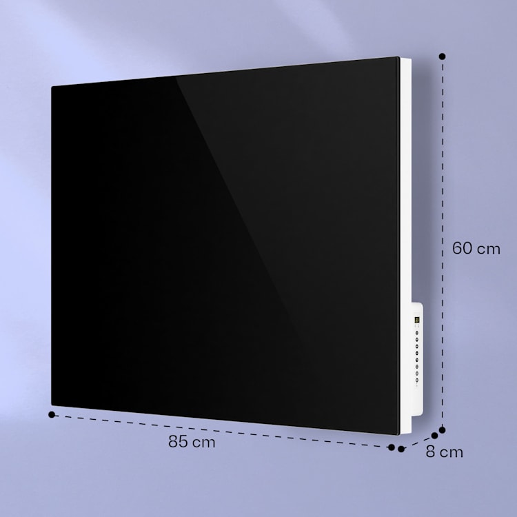Mojave 750 smart ohrievač 2 v 1 Infračervený Konvektor 85x60cm 750W RGB osvetlenie 750 W (60 x 85 cm) | Čierna
