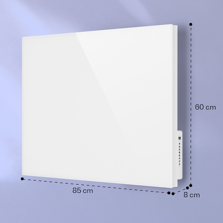 Mojave 750, infračervený ohřívač 2 v 1, konvektor, smart, 85 x 60 cm, 750 W, RGB osvětlení 750 W (60 x 85 cm) | Bílá
