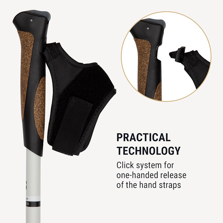 Bilbao TX Essential, palice na nordic walking, 10% uhlík, 100-130 cm, korkové rukoväte