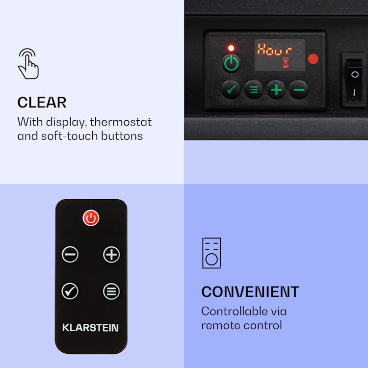Lareira Eléctrica Dukono 1800 W chamas LED aquecimento com ventilador temporizador compartimento para madeira Branco