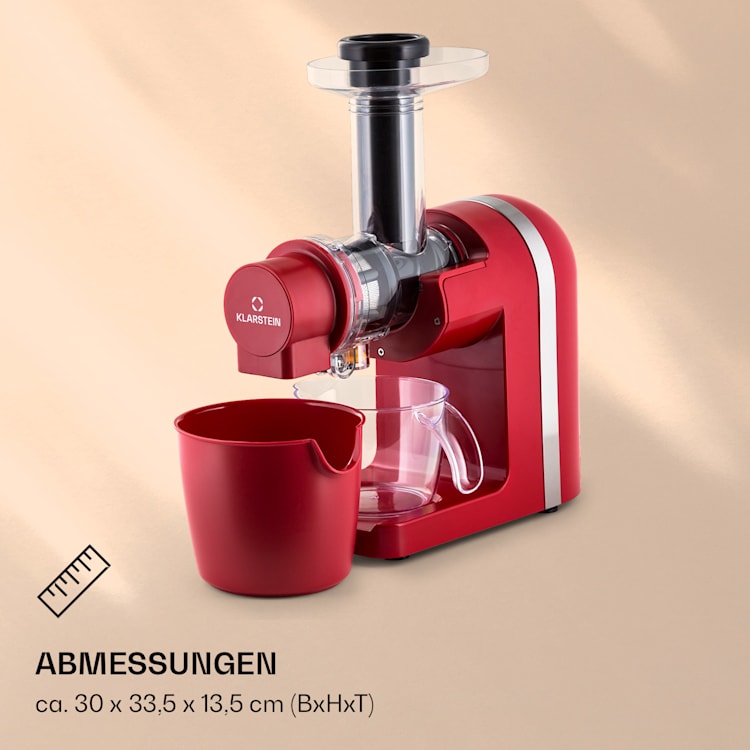 Bella Elegance Saftpresse 200 W 400 ml BPA-frei Rot