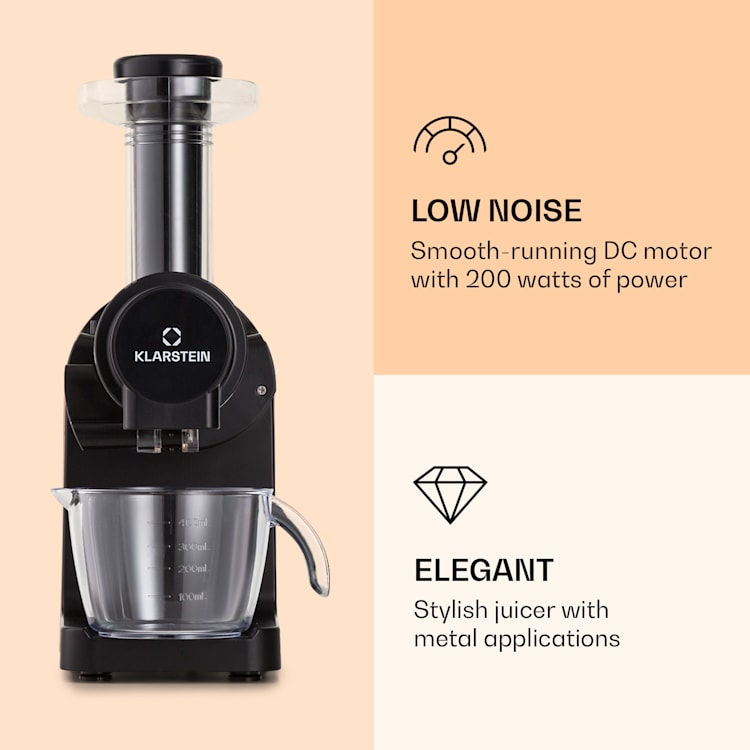 Bella Elegance, odšťavovač, 200 W, 400 ml, bez BPA Čierna