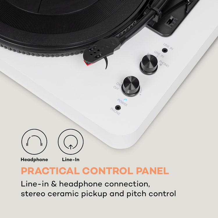 Giradischi TT-Play SE Copertura antipolvere Bluetooth 33/45/78 giri/min Pitch