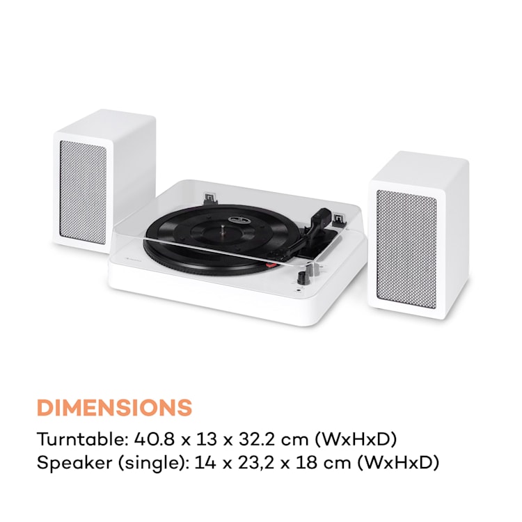 Giradischi TT-Play SE Copertura antipolvere Bluetooth 33/45/78 giri/min Pitch