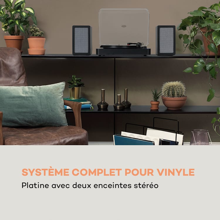 TT-Play SE Platine vinyle Protection anti-poussière Bluetooth 33/45/78 tr/min Pitch Noir