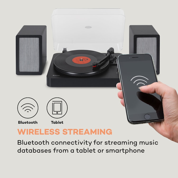 TT-Play SE, Gramofón, Kryt proti prachu, Bluetooth, 33/45/78 otáčok/minútu, Pitch Čierna