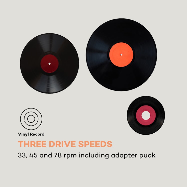 TT-Play SE, Gramofón, Kryt proti prachu, Bluetooth, 33/45/78 otáčok/minútu, Pitch Čierna