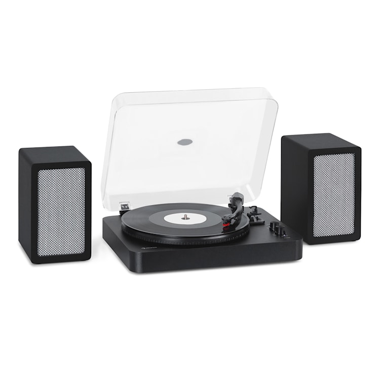 TT-Play SE Platine vinyle Protection anti-poussière Bluetooth 33/45/78 tr/min Pitch Noir
