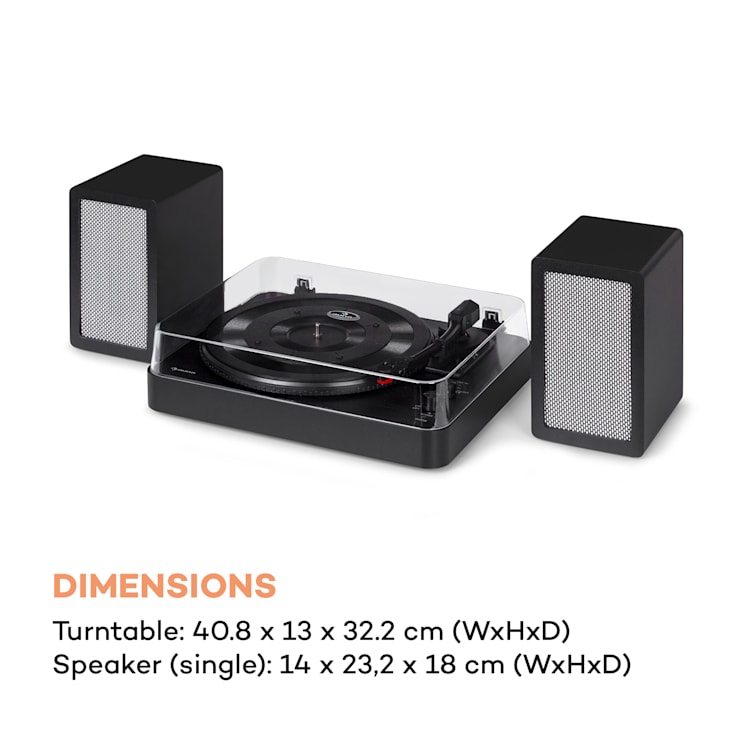 TT-Play SE, gramofon, protiprachový kryt, Bluetooth, 33/45/78 otáček za minutu, pitch