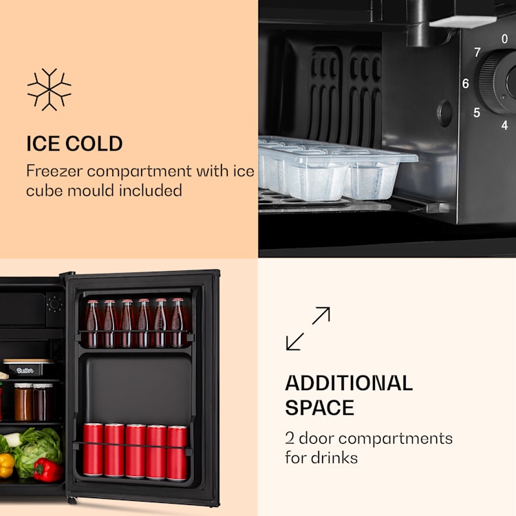 Obsidian Refrigerator 72 Litre Icebox Black 72 Ltr