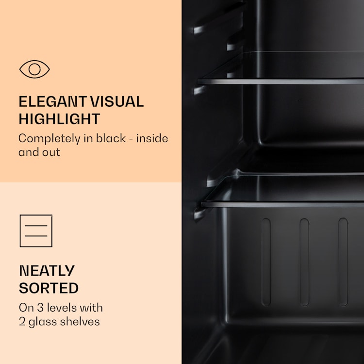 Obsidian Refrigerator 72 Litre Icebox Black 72 Ltr
