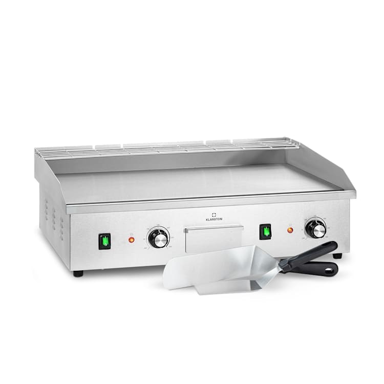 Grill Mile 4400 Electric Grill Plancha 2 x 2200 W Grill Plate Stainless Steel Smooth grill surface | Stainless Steel
