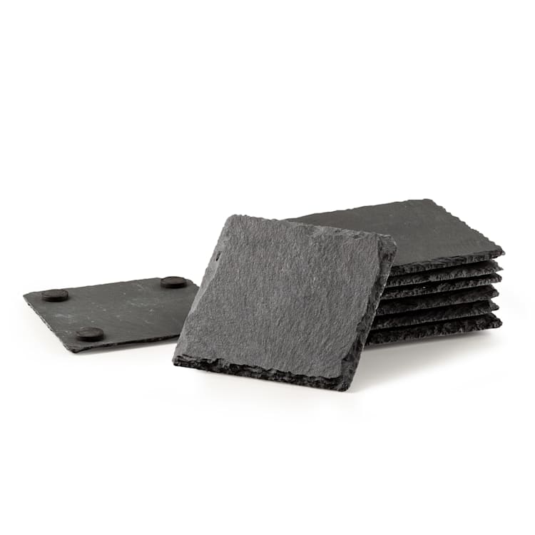 Raclette Coasters Dessous de plat Accessoires de rechange 8 pièces pour poêlons à raclette en ardoise Pieds en caoutchouc