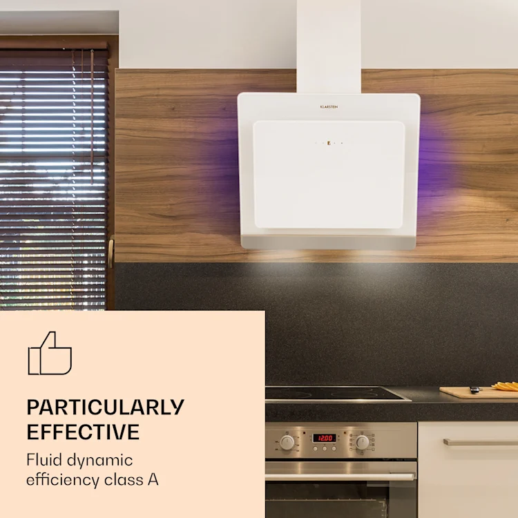 >Aurora Eco 60 Cooker Hood 550 m³/h 60cm Head-Free Ambient Light EEC A+ White | 60 cm
