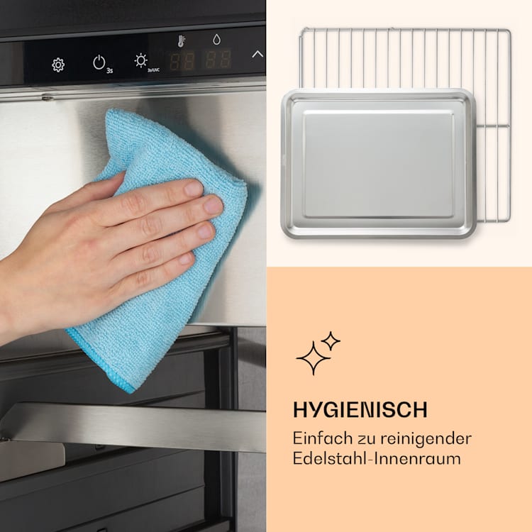 Steakhouse Pro 233 Onyx Fleischreifeschrank 1 Zone 233 L 1-25°C Touch Panorama Schwarz