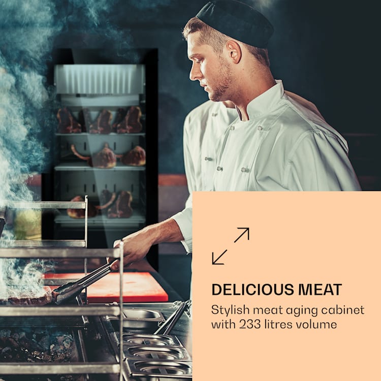 Steakhouse Pro 233 Onyx Mörningsskåp 1 zon 233 l 1-25°C touchpanel panorama Svart