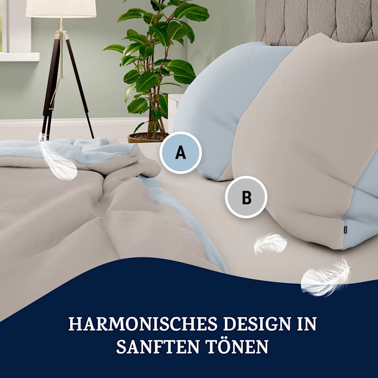 Soft Wonder-Edition Bettwäsche 140x200 cm Mikrofaser Grüngrau
