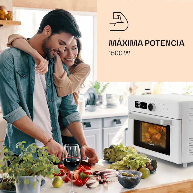 Prime Air Freidora 1500W 23l Temporizador 8 Programas Blanco