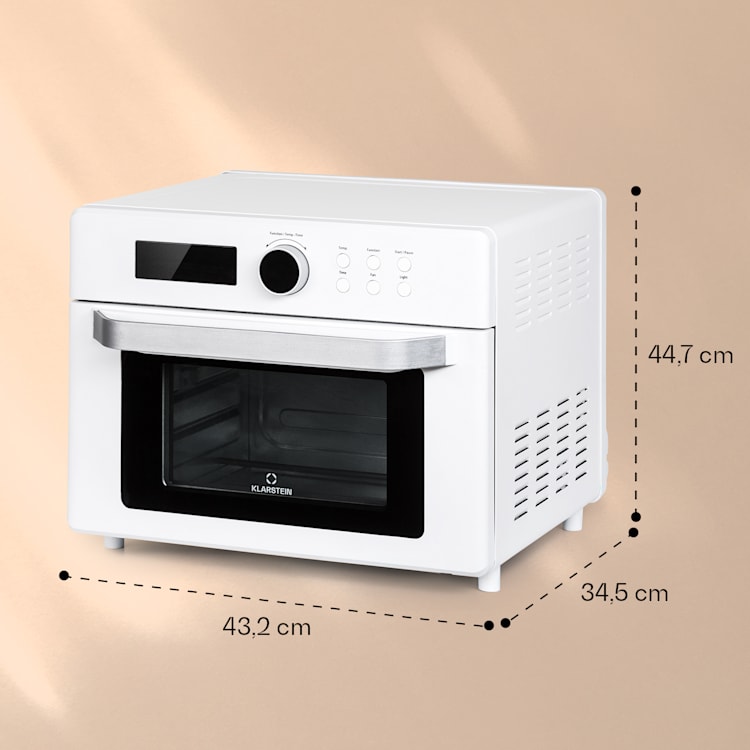 Prime Air forrólevegős fritőz 1500W 23l Időzítő 8 programmal Fehér