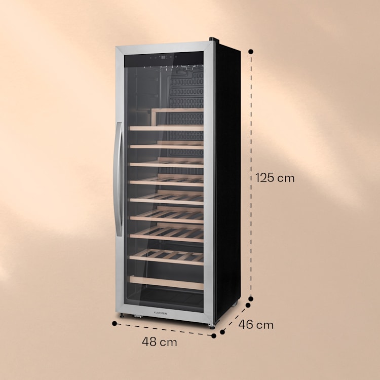 Vinamour 46 Uno, vinotéka, 155 l, 46 fliaš, 4-18°C, 1 zóna, nehrdzavejúca oceľ 46 fliaš | 1 chladiaca zóna | Nehrdzavejúca oceľ