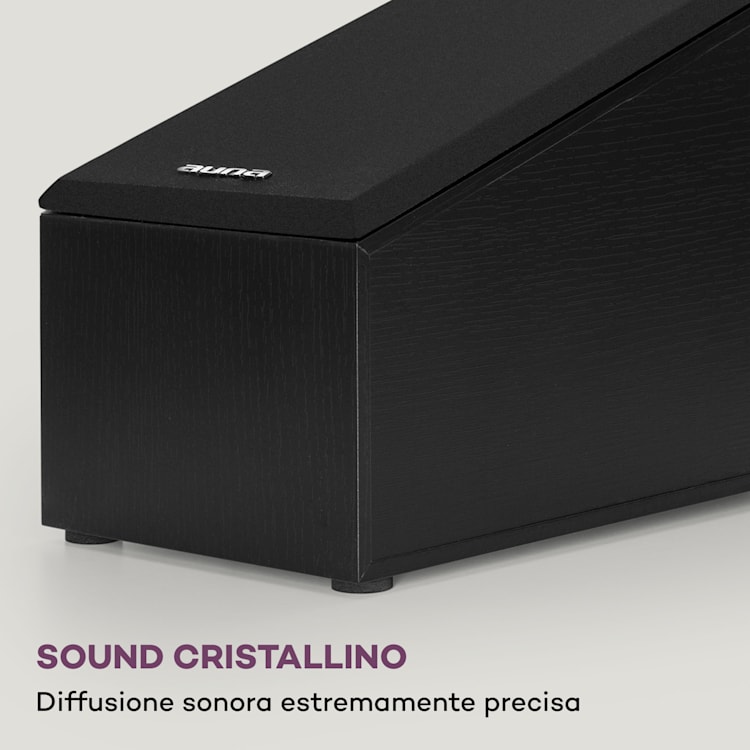 Linie 501 Atmos SAT - Diffusori passivi, 2 x 60 W RMS, frequenza 100 Hz-20 kHz, 4-8 Ohm Nero