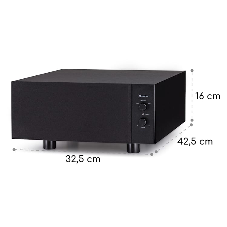 Linie 501 Slim - Subwoofer, Bass Reflex, attivo, 60 W RMS, 50-100 Hz, 4 Ohm Nero