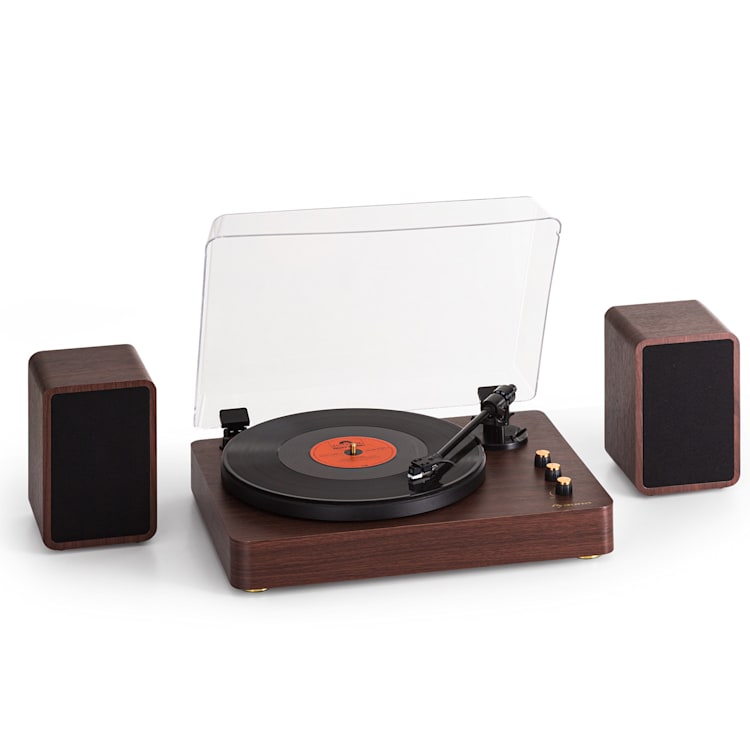 TT-Play Prime Plattenspieler Stereo Riemenantrieb 33 1/3 & 45 U/min Holz