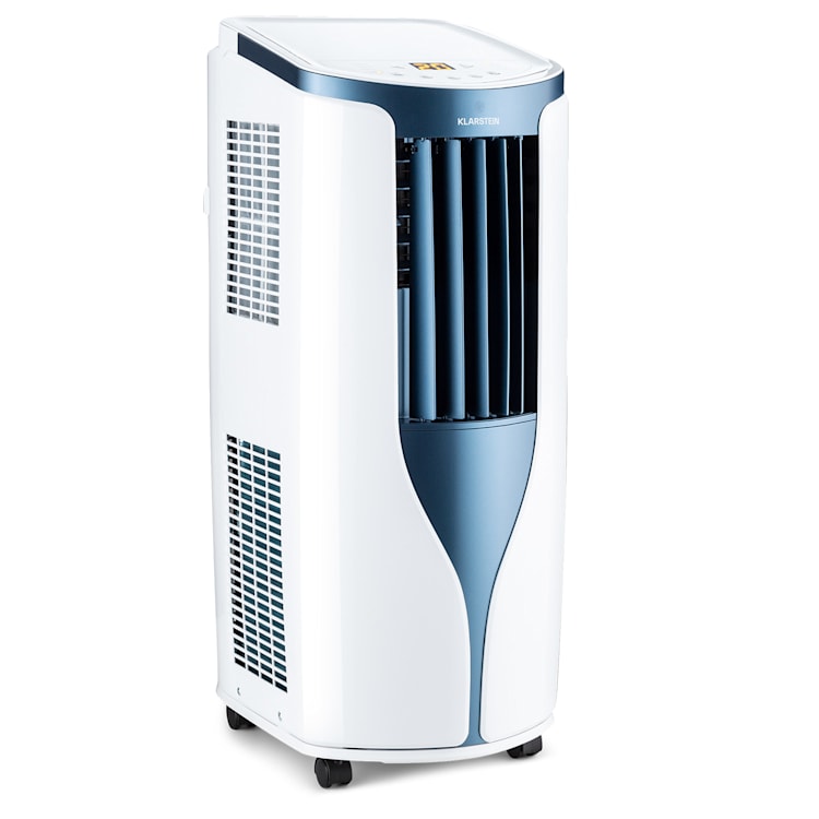 New Breeze 9, mobil légkondicionáló, 4 az 1-ben, 9 000 BTU / 2,6 kW, EEC A, kerekek, időzítő Fehér / Kék