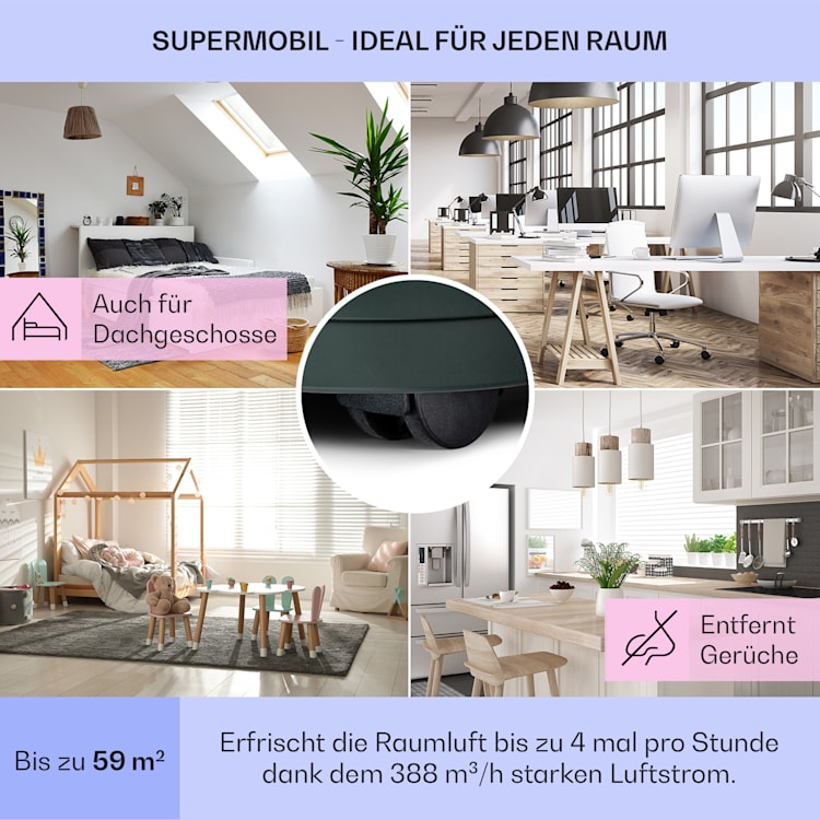 Kraftwerk Eco Smart 11 Klimaanlage 3-in-1 11.500 BTU App-Steuerung Fernbedienung 11.500 BTU | Anthrazit